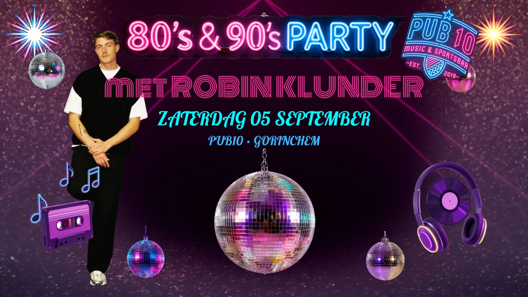 Club10 80's/90's Edition met Robin Klunder